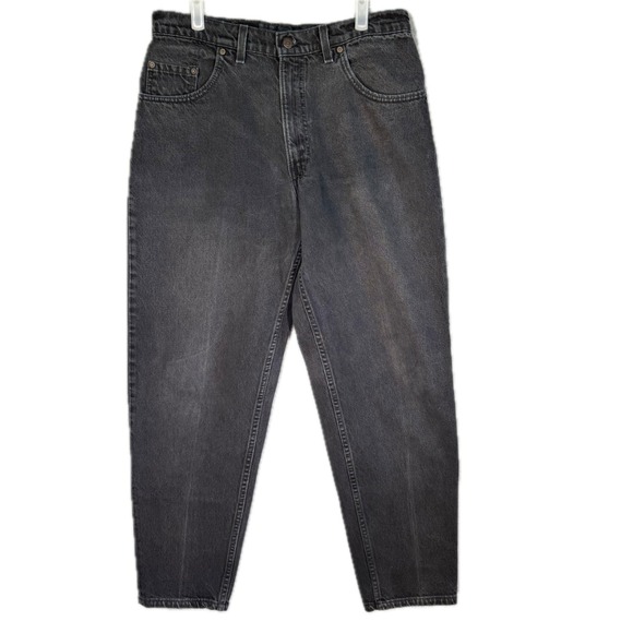 Levi's 560 Men's Jeans 34 X 32 Black Denim High-Rise Skinny Leg M1458 - Picture 1 of 13